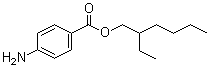 2-Ethylhexyl p-aminobenzoate molecular structure (CAS 26218-04-2)