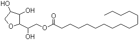 structure of CAS# 26266-57-9, Sorbitan monopalmitate;Span 40