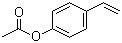 structure of CAS# 2628-16-2, 4-Ethenylphenol acetate;4-Vinylphenyl acetate; 4-Acetoxystyrene