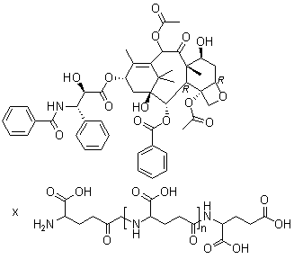Paclitaxel poliglumex molecular structure (CAS 263351-82-2)