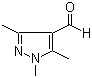 1,3,5-Trimethyl-1H-pyrazole-4-carboxaldehyde molecular structure (CAS 2644-93-1)