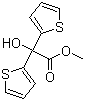 structure of CAS# 26447-85-8, Methyl 2,2-dithienylglycolate