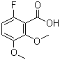 结构式 CAS# 265670-72-2, 6-氟-2,3-二甲氧基苯甲酸