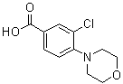 3-Chloro-4-(4-morpholinyl)benzoic acid molecular structure (CAS 26586-20-9)