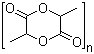 structure of CAS# 26680-10-4, 3,6-Dimethyl-1,4-dioxane-2,5-dione homopolymer