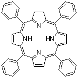structure of CAS# 2669-65-0, 7,8-Dihydro-5,10,15,20-tetraphenyl-21H,23H-porphine;5,10,15,20-Tetraphenylchlorin; Tetraphenylchlorin; Tetraphenylchlorine; meso-Tetraphenylchlorin