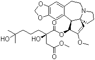 structure of CAS# 26833-87-4, Homoharringtonine;Cephalotaxine 4-methyl 2-hydroxy-2-(4-hydroxy-4-methylpentyl)butanedioate
