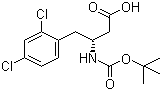 Boc-(R)-3-Amino-4-(2,4-dichlorophenyl)butyric acid molecular structure (CAS 269396-53-4)