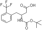 Boc-(R)-3-Amino-4-(2-trifluoromethylphenyl)butyric acid molecular structure (CAS 269396-77-2)