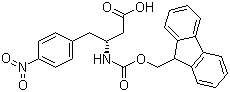 structure of CAS# 269398-78-9, Fmoc-(R)-3-Amino-4-(4-nitrophenyl)butyric acid;(R)-N-(9-Fluorenylmethyloxycarbonyl)-3-amino-4-(4-nitrophenyl)butyric acid