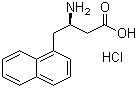 结构式 CAS# 269398-88-1, (R)-3-氨基-4-(1-萘基)丁酸盐酸盐