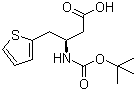 Boc-(R)-3-Amino-4-(2-thienyl)butyric acid molecular structure (CAS 269726-89-8)
