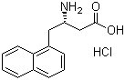 结构式 CAS# 270063-00-8, (S)-3-氨基-4-(1-萘基)丁酸盐酸盐
