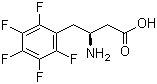 结构式 CAS# 270063-41-7, (S)-3-氨基-4-(五氟苯基)丁酸