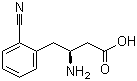 (S)-3-Amino-4-(2-cyanophenyl)butanoic acid molecular structure (CAS 270065-82-2)
