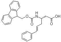 structure of CAS# 270596-45-7, (3S)-3-[[(9H-Fluoren-9-ylmethoxy)carbonyl]amino]-6-phenyl-5-hexenoic acid