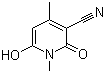 1,4-Dimethyl-3-cyano-6-hydroxypyrid-2-one molecular structure (CAS 27074-03-9)