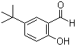 structure of CAS# 2725-53-3, 5-tert-Butyl-2-hydroxybenzaldehyde;5-(tert-butyl)-2-hydroxybenzenecarbaldehyde
