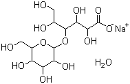 结构式 CAS# 27297-39-8, 乳糖酸钠