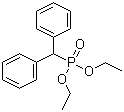 Diethyl benzhydrylphosphonate molecular structure (CAS 27329-60-8)