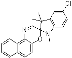 5-Chloro-1,3-dihydro-1,3,3-trimethylspiro[2H-indole-2,3'-(3H)naphth[2.1-b](1,4)oxazine] molecular structure (CAS 27333-50-2)