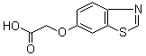 2-(6-Benzothiazolyloxy)aceticacid molecular structure (CAS 273939-87-0)
