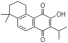 structure of CAS# 27468-20-8, Deoxyneocryptotanshinone;5,6,7,8-Tetrahydro-3-hydroxy-2-isopropyl-8,8-dimethyl-1,4-phenanthrenedione