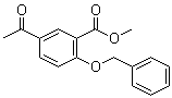 5-乙酰基-2-(苯基甲氧基)苯甲酸甲酯分子结构 (CAS 27475-09-8)