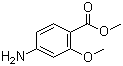 Methyl 4-amino-2-methoxybenzoate molecular structure (CAS 27492-84-8)