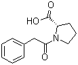 结构式 CAS# 2752-38-7, N-苯乙酰基-L-脯氨酸