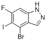 structure of CAS# 2765413-93-0, 4-Bromo-6-fluoro-5-iodo-1H-indazole