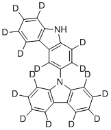 9H-3,9'-Bicarbazole-1,1',2,2',3',4,4',5,5',6,6',7,7',8,8'-d15 molecular structure (CAS 2778147-33-2)