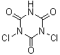 Isocyanuric dichloride molecular structure (CAS 2782-57-2)
