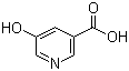 structure of CAS# 27828-71-3, 5-Hydroxynicotinic acid ;5-Hydroxy-3-pyridinecarboxylic acid; 5-Hydroxypyridine-3-carboxylic acid