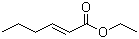 structure of CAS# 27829-72-7, Ethyl (E)-hex-2-enoate;trans-2-Hexenoic acid ethyl ester
