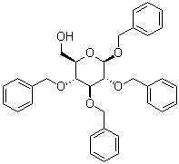 structure of CAS# 27851-29-2, Phenylmethyl 2,3,4-tris-O-(phenylmethyl)-beta-D-glucopyranoside