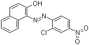 结构式 CAS# 2814-77-9, 颜料红 4; 1-(2-氯-4-硝基苯基偶氮)-2-萘酚