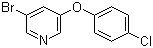 structure of CAS# 28232-66-8, 3-Bromo-5-(4-chlorophenoxy)pyridine