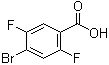 结构式 CAS# 28314-82-1, 4-溴-2,5-二氟苯甲酸