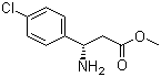 结构式 CAS# 283159-95-5, (S)-3-氨基-3-(4-氯苯基)丙酸甲酯