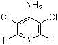 4-氨基-3,5-二氯-2,6-二氟吡啶分子结构 (CAS 2840-00-8)