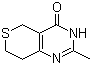 structure of CAS# 284028-90-6, DR 2313;SC-202756; 3,5,7,8-Tetrahydro-2-methyl-4H-thiopyrano[4,3-d]pyrimidin-4-one