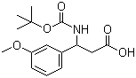 3-N-Boc-amino-3-(3-methoxyphenyl)propionic acid molecular structure (CAS 284493-53-4)