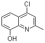 structure of CAS# 28507-46-2, 4-Chloro-8-hydroxy-2-methylquinoline;4-Chloro-2-methylquinolin-8-ol; 2-Methyl-4-chloro-8-hydroxyquinoline