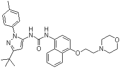 Doramapimod molecular structure (CAS 285983-48-4)