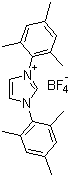 结构式 CAS# 286014-53-7, 1,3-双(2,4,6-三甲基苯基)咪唑鎓四氟硼酸盐