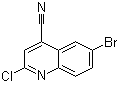 6-Bromo-2-chloro-4-quinolinecarbonitrile molecular structure (CAS 286430-90-8)