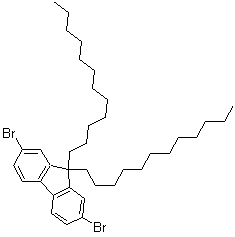 structure of CAS# 286438-45-7, 9,9-Didodecyl-2,7-dibromofluorene