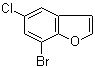 structure of CAS# 286836-07-5, 7-Bromo-5-chlorobenzofuran