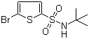 structure of CAS# 286932-39-6, 5-Bromo-N-tert-butyl-2-thiophenesulfonamide;N-tert-Butyl-5-bromothiophene-2-sulfonamide